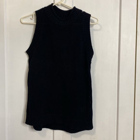 Tribal - Sleeveless Black Knit Top - large - 100% cotton - Picture 5 of 5